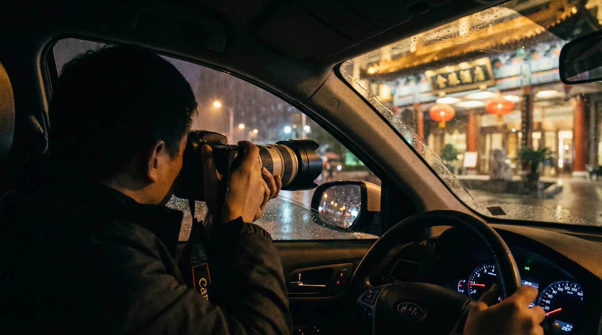 每日吃瓜 - 记者深夜跟踪拍摄明星行踪